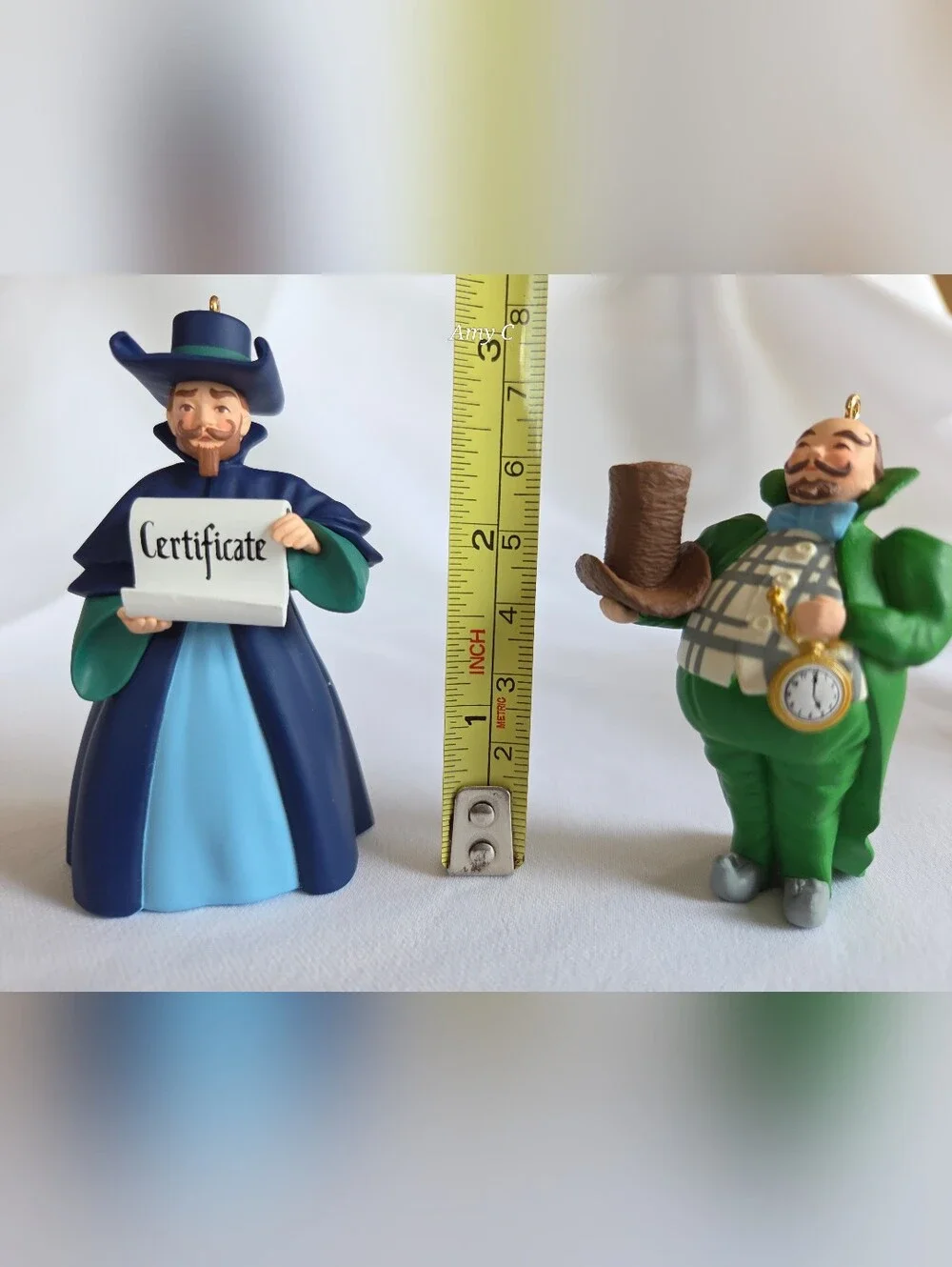 Wizard Of Oz Ornaments Set Of 2 Includes Mayor And Coroner never Used